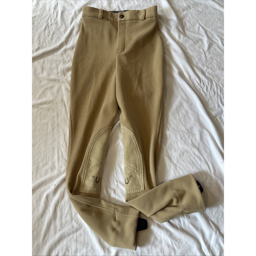 TuffRider Knee Patch Breeches Jodhpurs Pants Girl’s 12 Equestrian Horse Riding